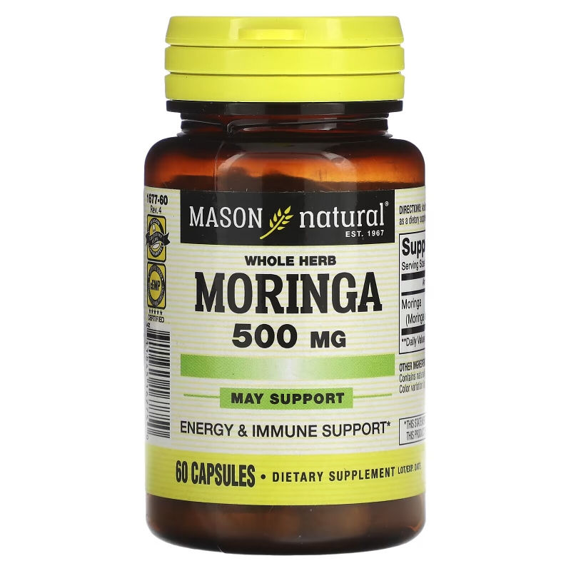 Mason Natural Moringa 500 mg 60 Capsules