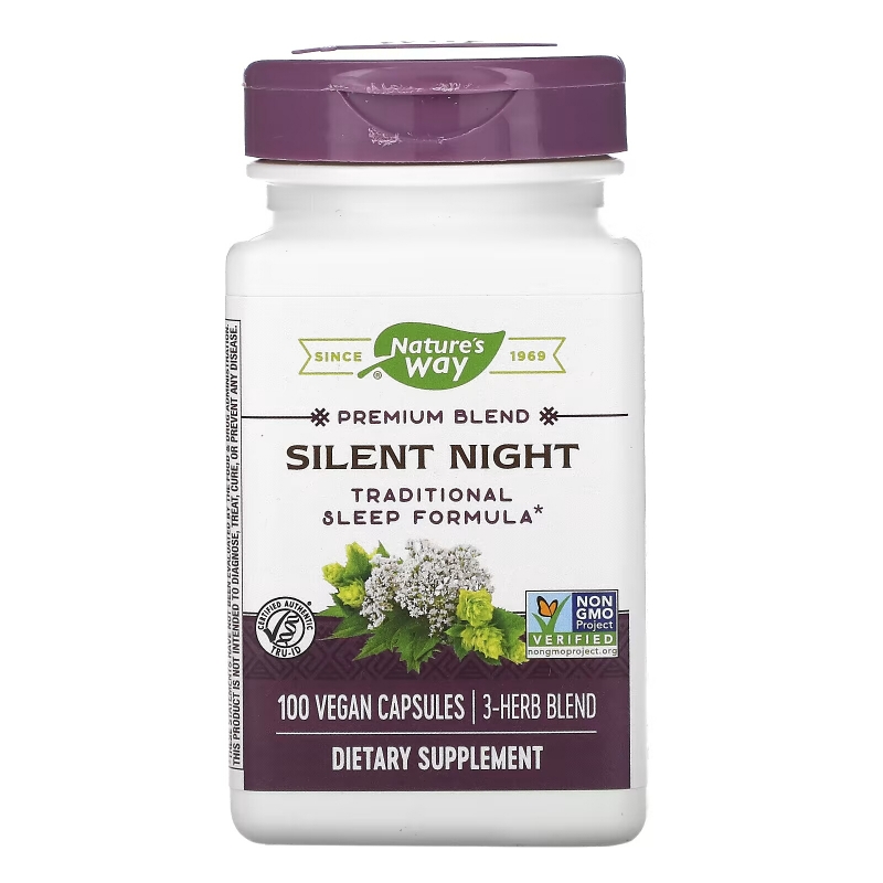 Nature's Way, Silent Night, 100 Vegan Capsules