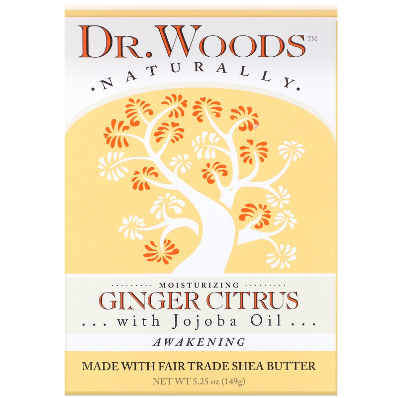 Dr. Woods Кастильское мыло с имбирем и цитрусовыми 5.25 унций (149 г)