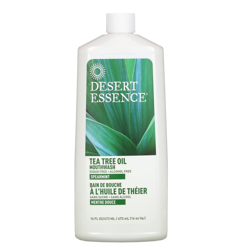 Desert Essence Освежающая безалкогольная жидкость для полоскания рта с экстрактом чайного дерева 16 жидких унций (480 мл)