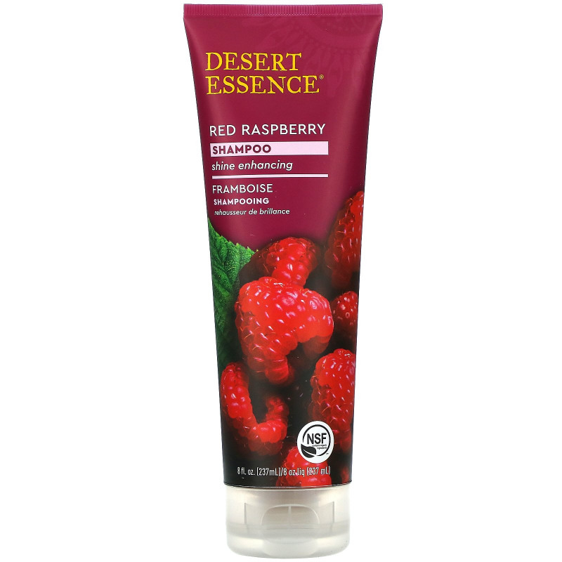 Desert Essence Органический Шампунь с красной малиной 8 жидких унций (237 мл)