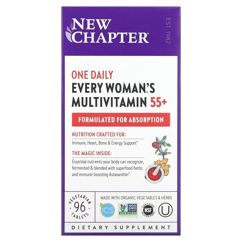 New Chapter, 55+ Every Woman's One Daily Multi, 96 Veggie Tabs