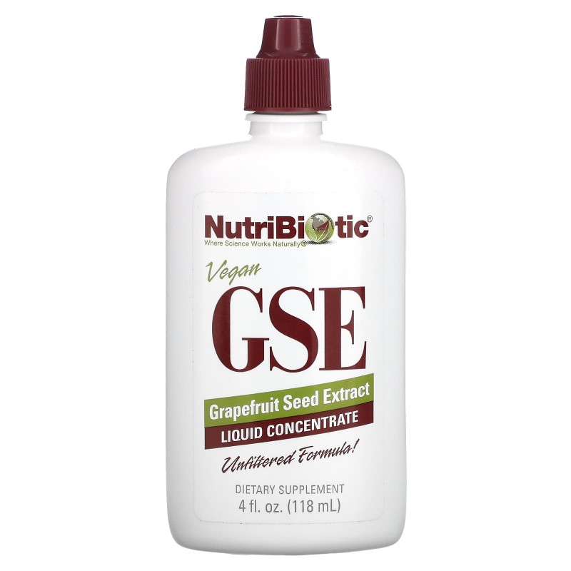 NutriBiotic GSE экстракт зерен грейпфрута жидкий концентрат 4 жидких унций (118 мл)