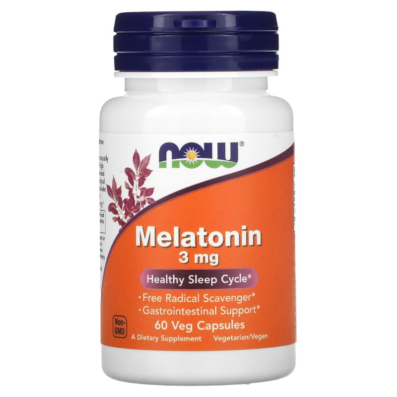 Now Foods Мелатонин 3 мг 60 капсул