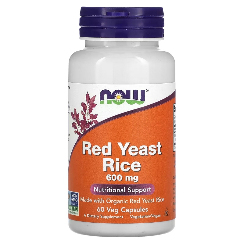 NOW Foods, Red Yeast Rice, 600 mg, 60 Veg Capsules
