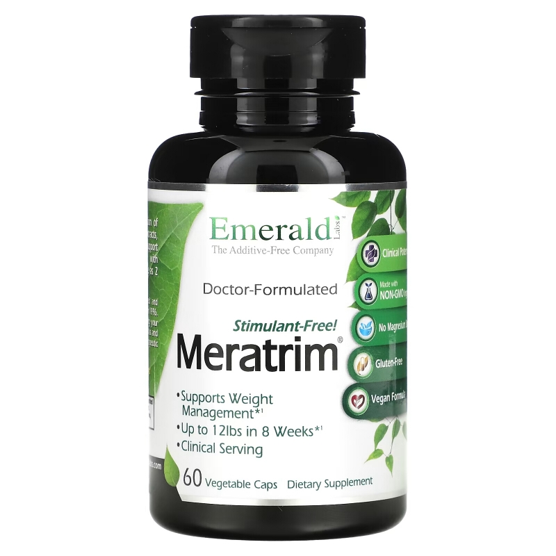 Emerald Laboratories, Meratrim, 800 мг, 60 растительных капсул