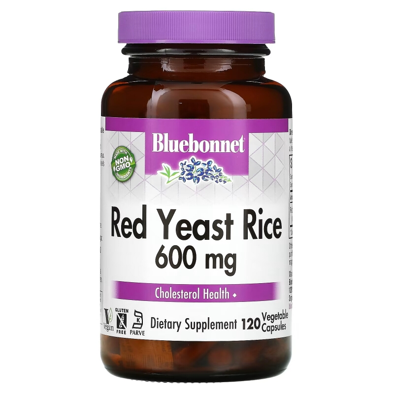 Bluebonnet Nutrition Красный дрожжевой рис 120 овощных капсул