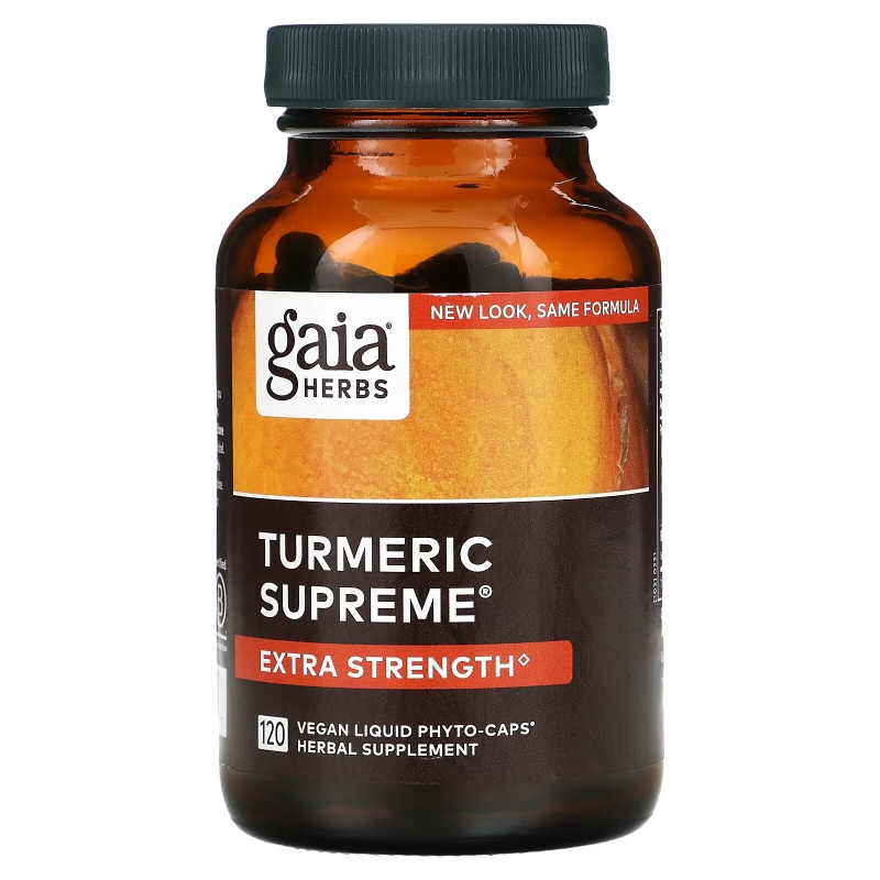 Gaia Herbs, Turmeric Supreme, 120 вегетарианских жидких фитокапсул