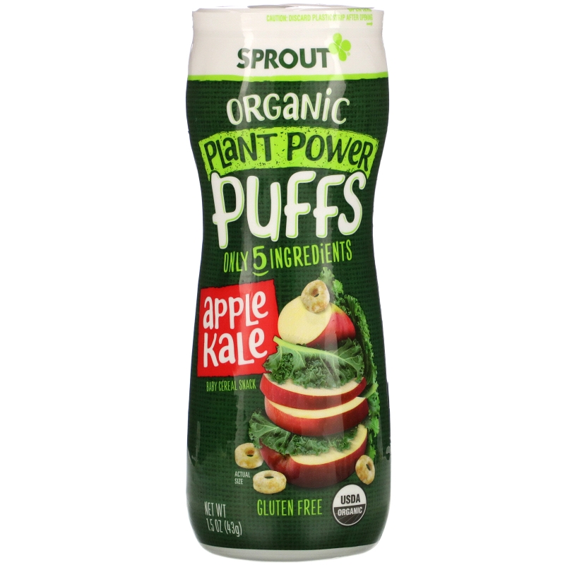 Sprout Organic, Шарики с киноа, яблоко и капуста, 1,5 унции (43 г)