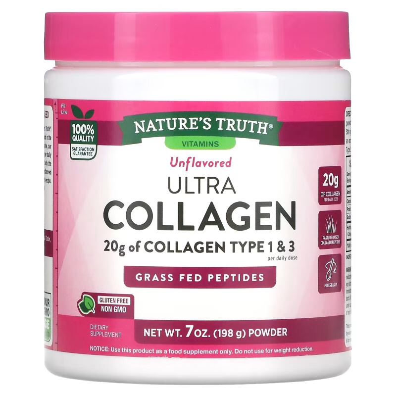 Nature's Truth, Ultra Collagen Powder, Unflavored, 7 oz (198 g)