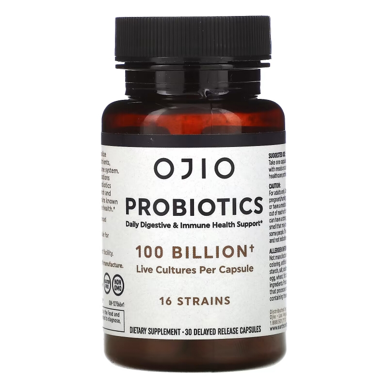 Ojio, Probiotics , 100 Billion , 30 Delayed Release Capsules