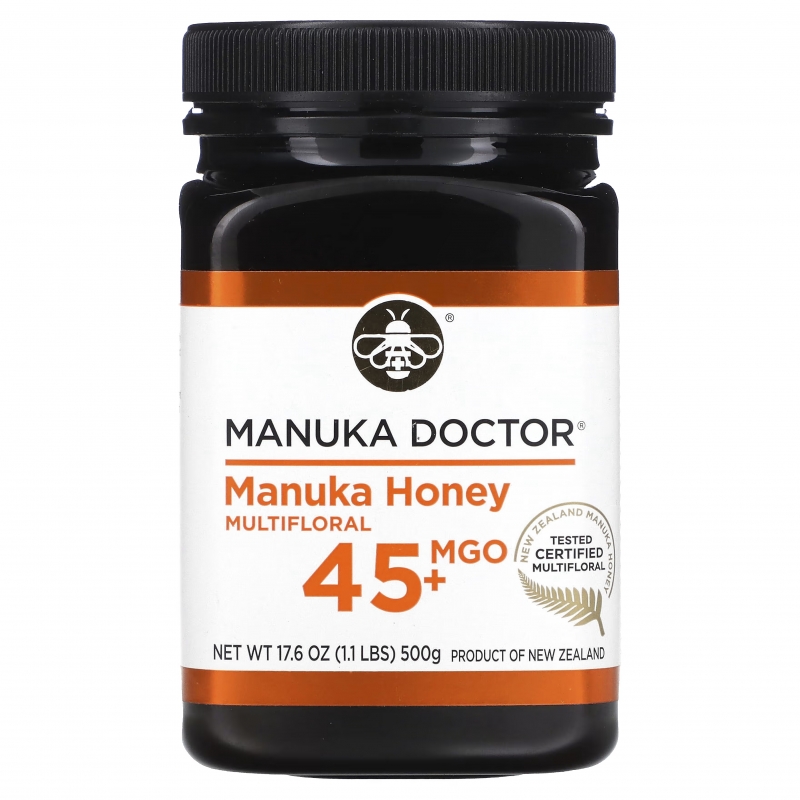 Manuka Doctor, Manuka Honey Multifloral, MGO 45+, 1.1 lbs (500 g)