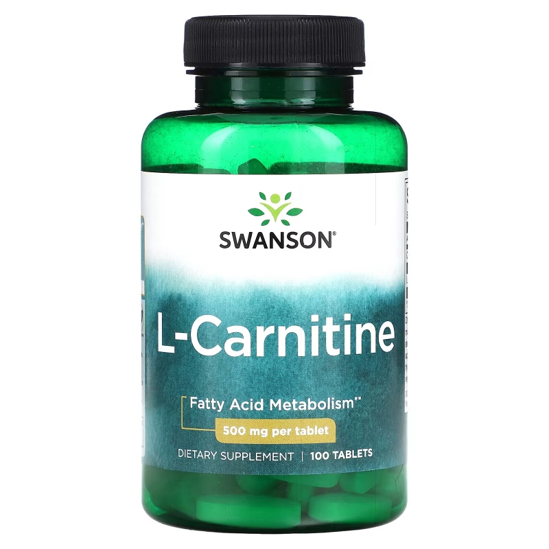 Swanson, L-Carnitine, 500 mg, 100 Tablets