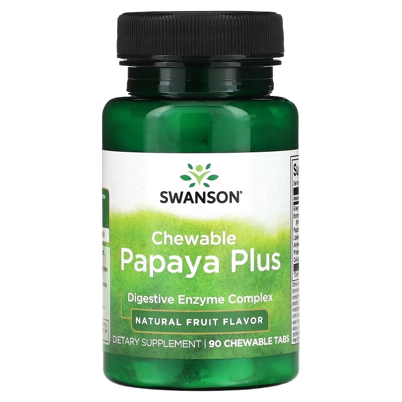 Swanson, Chewable Papaya Plus, Natural Fruit , 90 Chewable Tabs